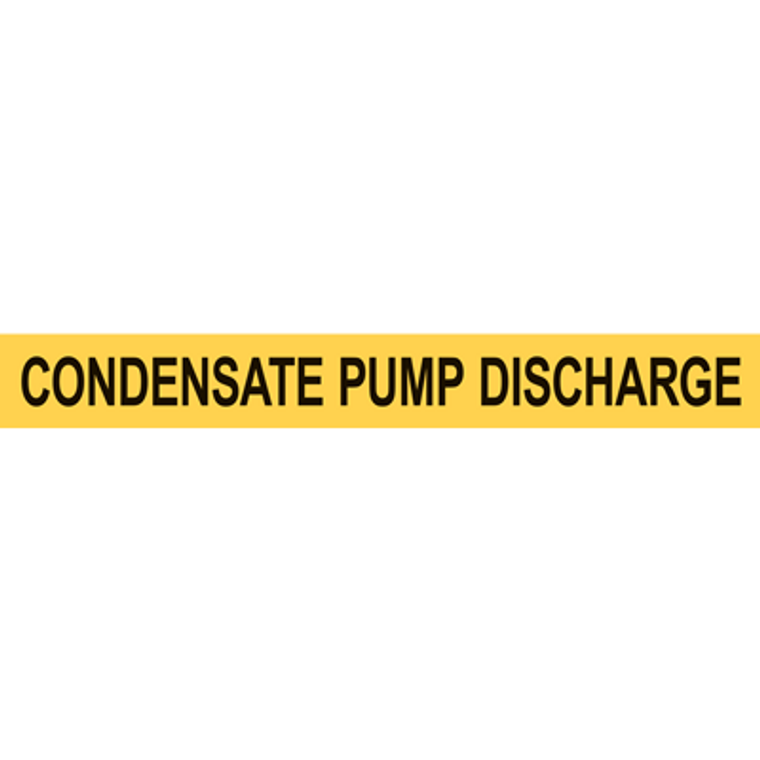 CONDENSATE PUMP DISCHARGE PIPE MARKER