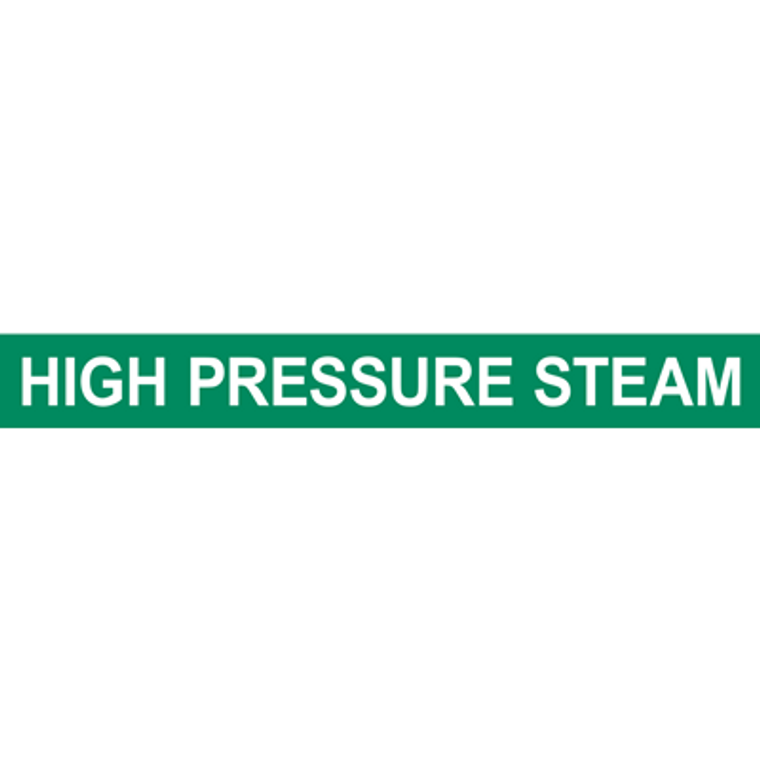 GREEN HIGH PRESSURE STEAM PIPE MARKER