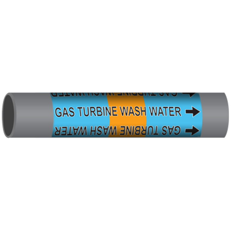 GAS TURBINE WASH WATER Marine Pipe Marker