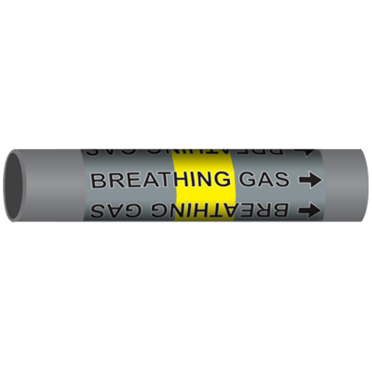BREATHING GAS Marine Pipe Marker