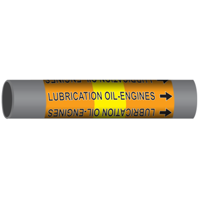 LUBRICATION OIL-ENGINES Marine Pipe Marker