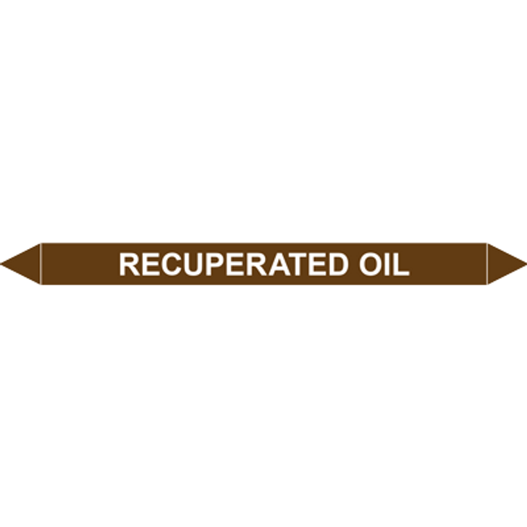 RECUPERATED OIL European Pipe Marker
