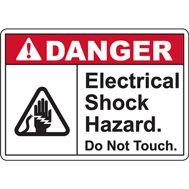DANGER Electrical Shock Hazard Do Not Touch Sign - 1330