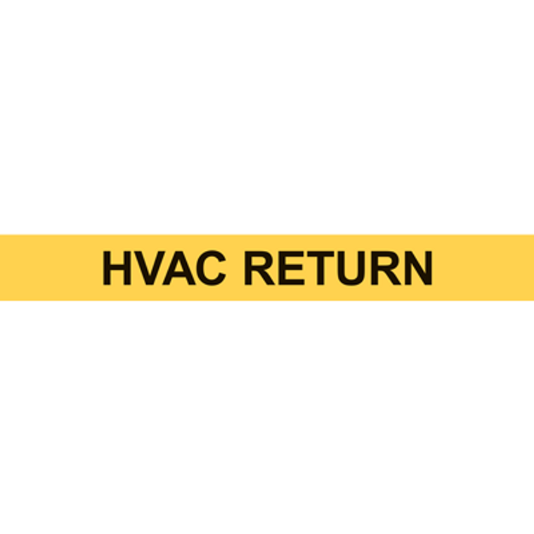 HVAC RETURN PIPE MARKER