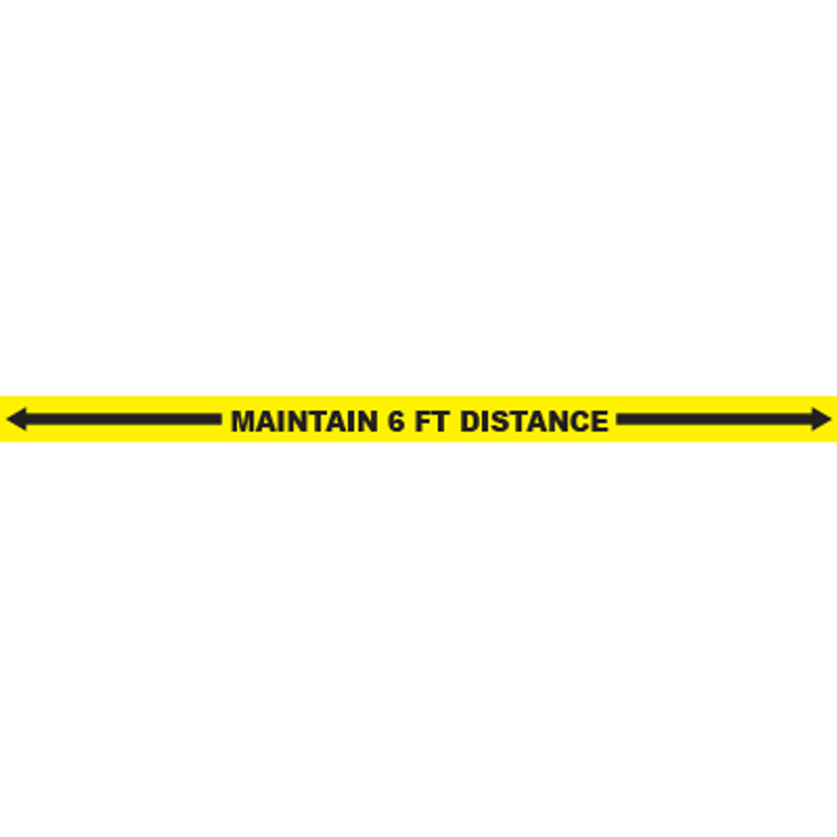 Maintain 6ft Distance Floor Tape