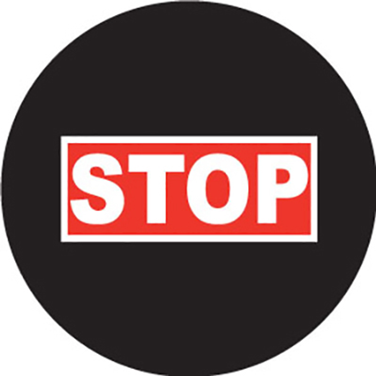 LUMEN FLOOR SIGN SLIDE: STOP SIGN RECTANGULAR