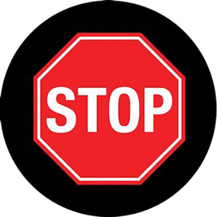 LUMEN FLOOR SIGN SLIDE: STOP SIGN