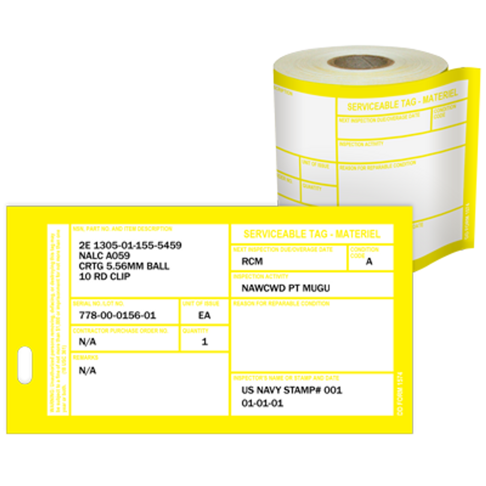 Materiel Condition Tags DD Form 1574 Yellow DuraLabel da-form-1574-1-fill-online-printable-fillable-blank-pdffiller