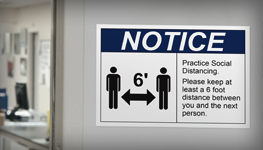 Social Distancing Wall Signs and Labels