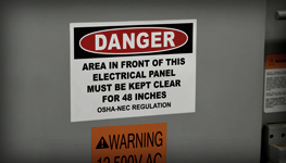 Electrical Clearance Signs