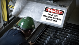 Machine Repair and Service Signs