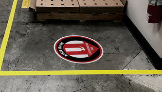 Fire Safety Floor Signs