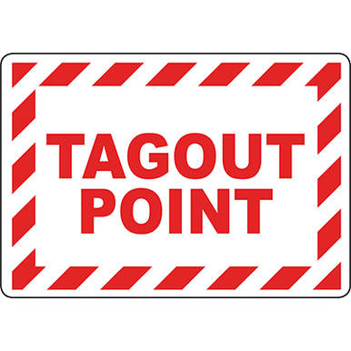 Tagout Point Sign | Graphic Products