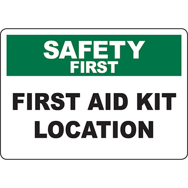 VSafety Erste-Hilfe-Schild – 150x200 Mm, 2 Mm Starker Kunststoff, Hinweis Auf Erste-Hilfe-Kasten Und Zuständige Person