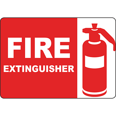 Fire Extinguisher Sign w/Symbol | Graphic Products