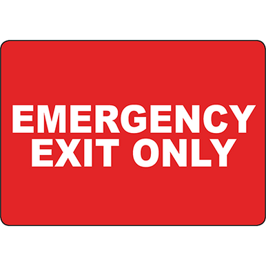 Emergency Exit Only | Graphic Products