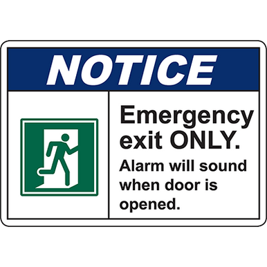 Emergency Exit Only Sign - Exit Signs