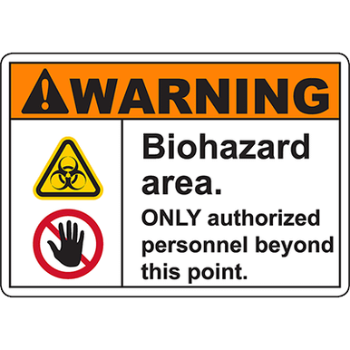 What Color Is Biohazard Warning Labels