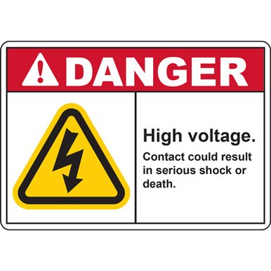 High Voltage Sign - DuraLabel