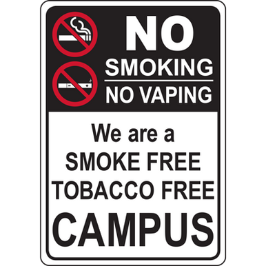 how much is elf bar vape No Smoking No Vaping Except in Designated Areas Sign