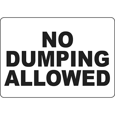 Cartello Bilingue Inglese/Spagnolo 'No Dumping Allowed' In Alluminio – Segnale Di Avvertimento 20x30 Cm