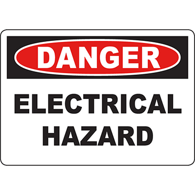 electrical hazard sign