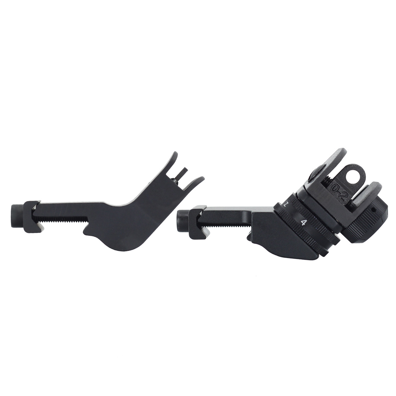 JE Machine Tech 45 Degree Fixed Offset Gun Sights Aluminum– Front