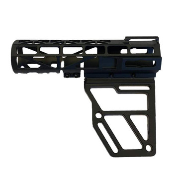 Skeletonized Pistol Brace Stabilizer, Black Anodized Aluminum