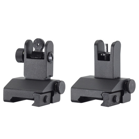 JE Machine Tech Front & Rear Flip Up Gun Sights