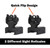 JE MACHINE TECH AR15 Backup Flip Up Gun Sights Aluminum