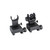 Aluminum Front and Rear Folding Back Up Battle Sights