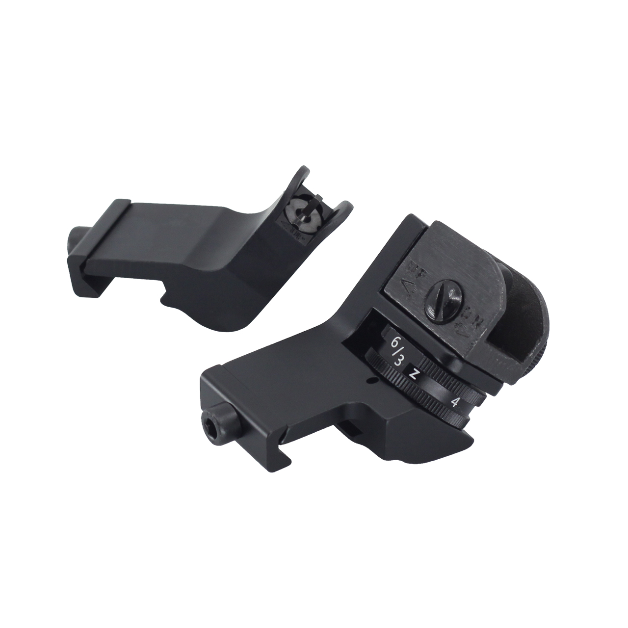 JE Machine Tech 45 Degree Fixed Offset Gun Sights Aluminum– Front
