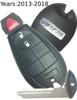 New OEM RAM Ram 1500 , Ram 2500 , Ram 3500 , Ram 1500 Classic 56046953 GQ4-53T 1470A-35T Key - Fob / Remote