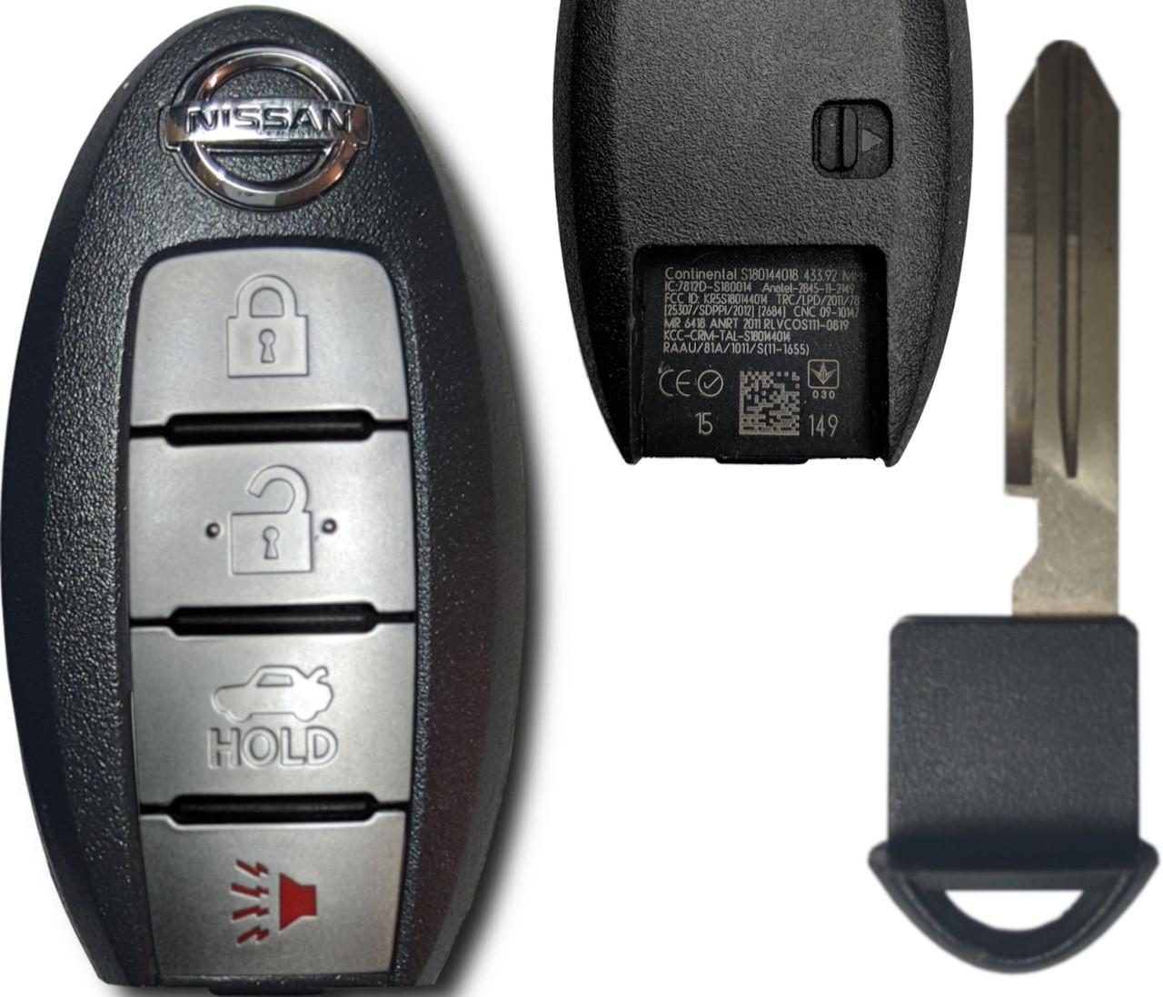 2013-15 NISSAN ALTIMA SMART KEY keyless entry 5 button remote fob S180144020 OEM