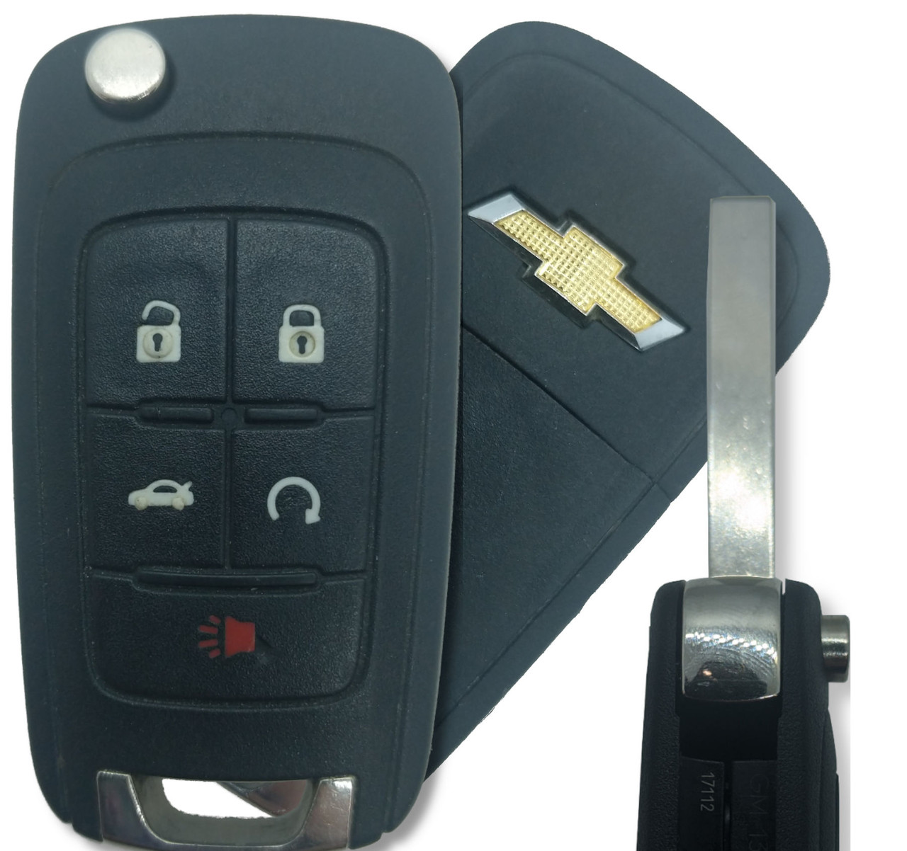 2 For 2014 2015 2016 Chevrolet Impala Sonic Keyless Car Remote Flip Key Fob