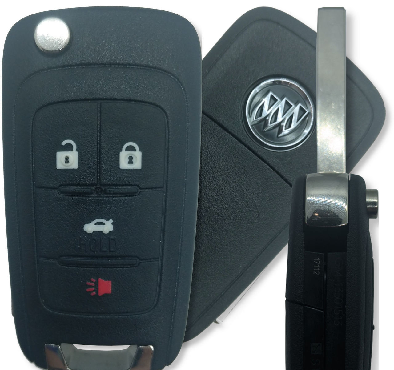 New OEM Buick 4 Btn 13500227 Remote Key Fob V2T01060512