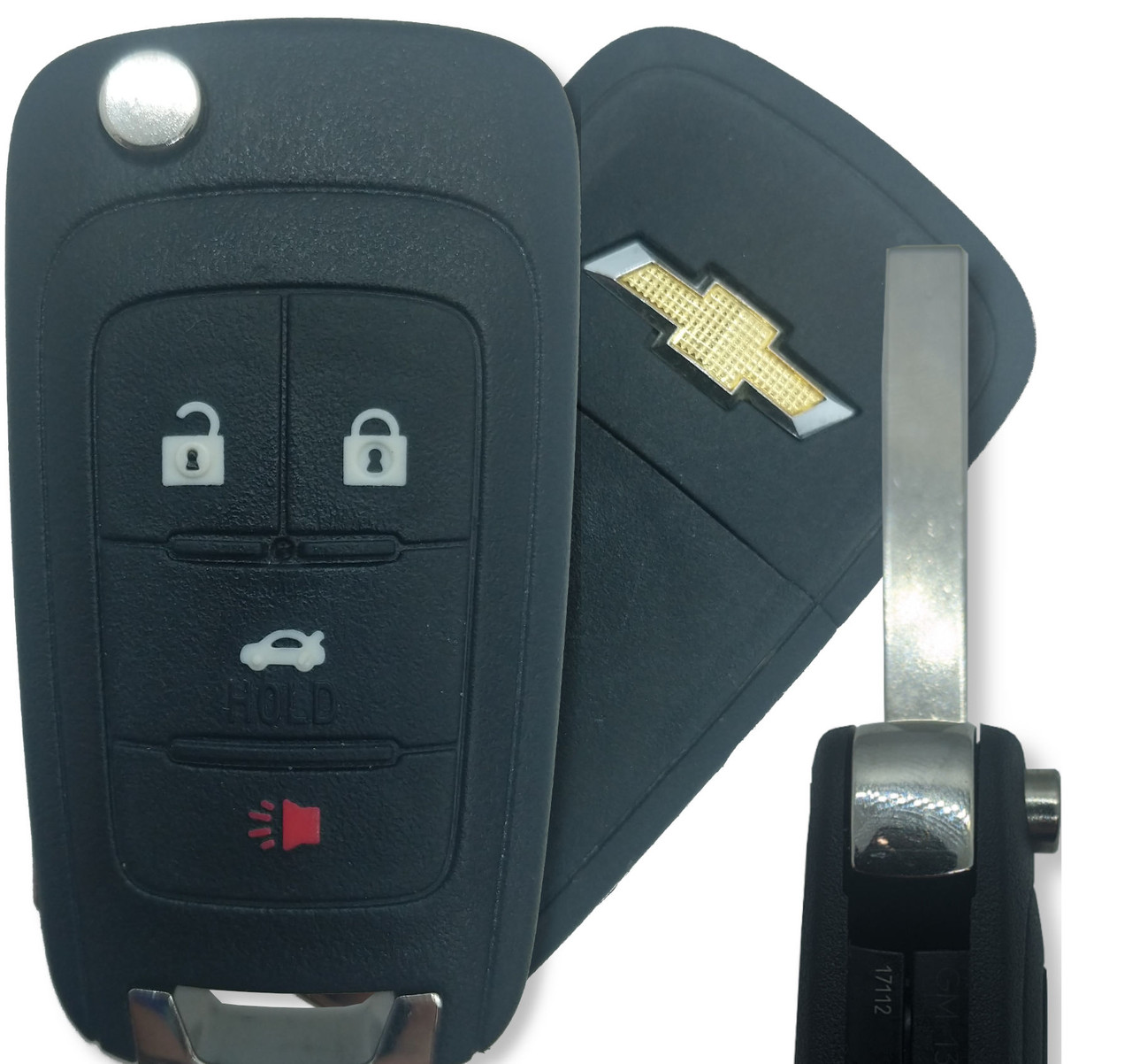 New OEM Chevrolet Sonic , Malibu , Impala , SS 13586120 , 13575176 , 13579215 KR55WK50073 7812D-5WK50073 Key - Flip / Remote