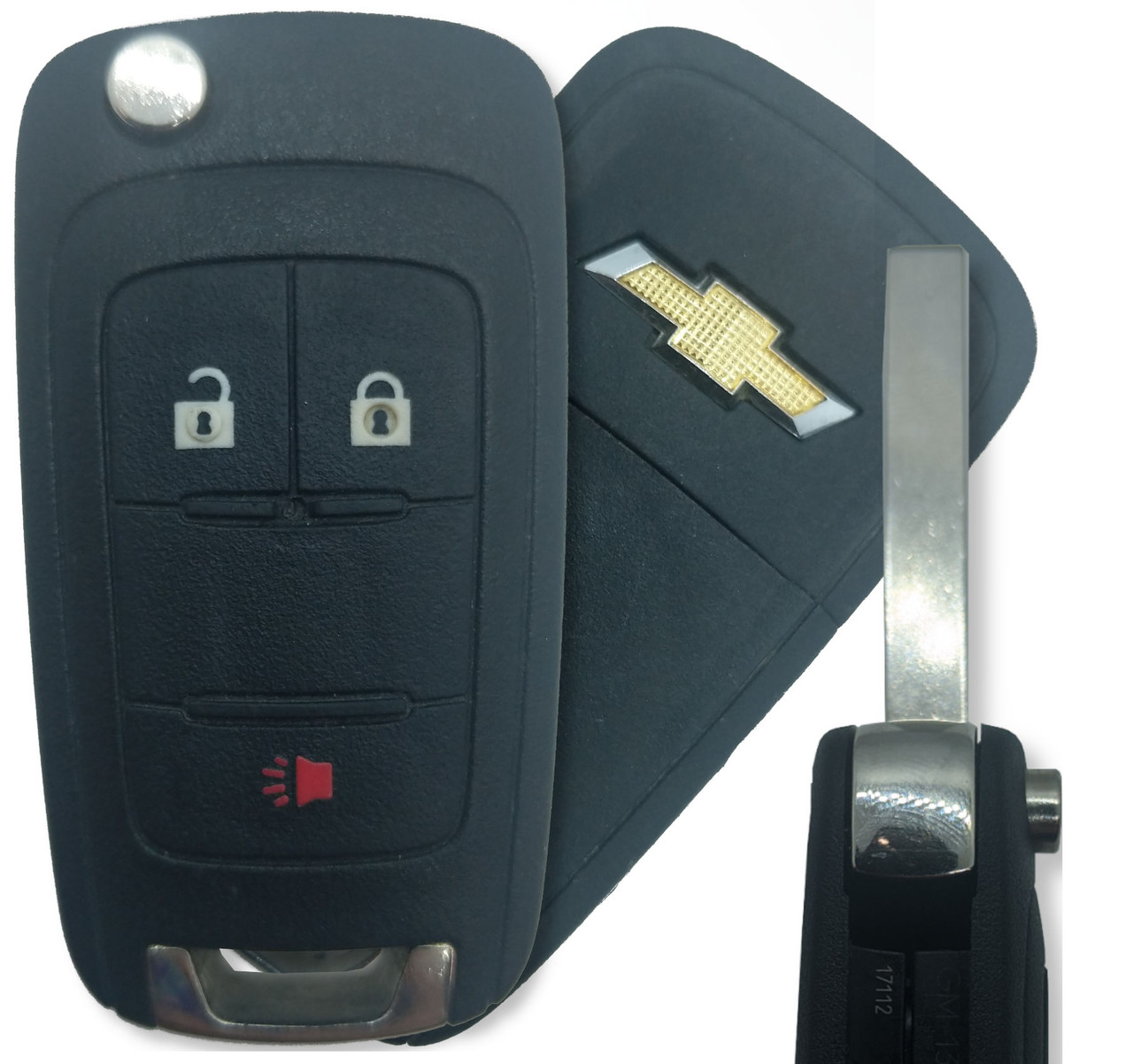 New OEM Chevrolet Spark 13575182 KR55WK50073 7812D-5WK50073 Key - Flip / Remote
