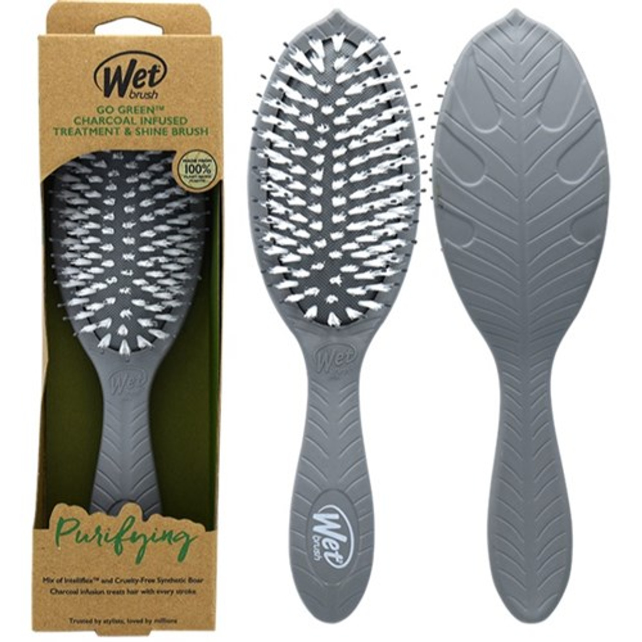 Wet Brush Go Green Charcoal Oil Infused Detangling Hair Brush