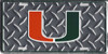 Miami Hurricanes NCAA "Diamond" License Plate