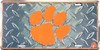 Clemson Tigers NCAA "Diamond" License Plate