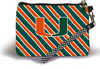 Miami Hurricanes NCAA Striped Wristlet