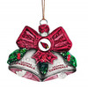 Arizona Cardinals NFL Blown Glass Holiday Bells Ornament