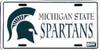 Michigan State Spartans NCAA License Plate