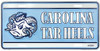 North Carolina Tar Heels NCAA Team Color License Plate