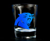 Carolina Panthers NFL Round Shot Glass