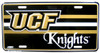 UCF Knights NCAA License Plate