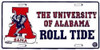 Alabama Crimson Tide NCAA License Plate