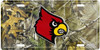 Louisville Cardinals NCAA Camo License Plate