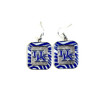 Kentucky Wildcats NCAA Zebra Style Dangle Earrings